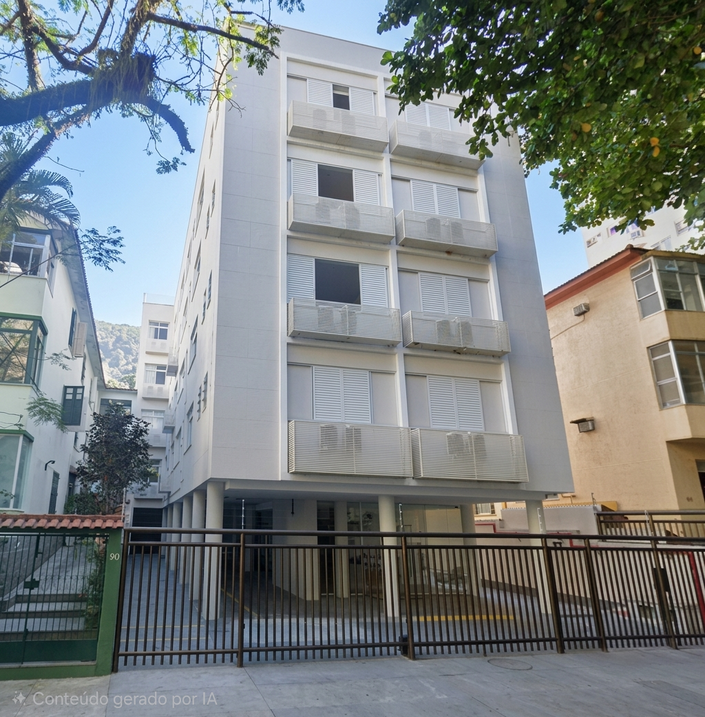 Fachada do Residencial Peixoto, no bairro Peixoto, em Copacabana